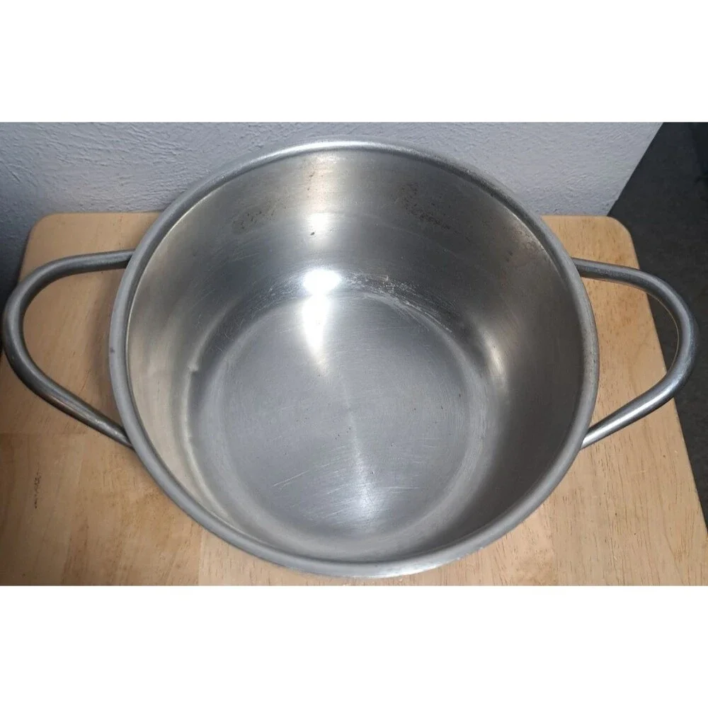 Barazzoni Stainless Steel 18/10 Stockpot 018 2qt Made In Italy Pot with Lid